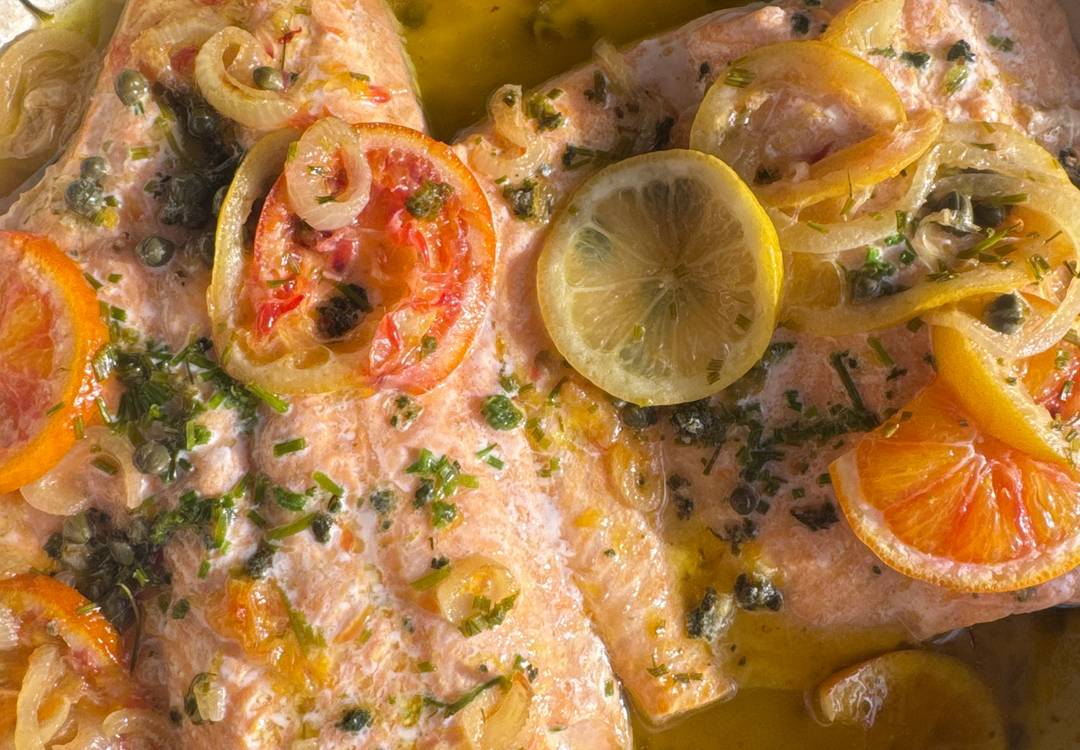 Buttery citrus trout