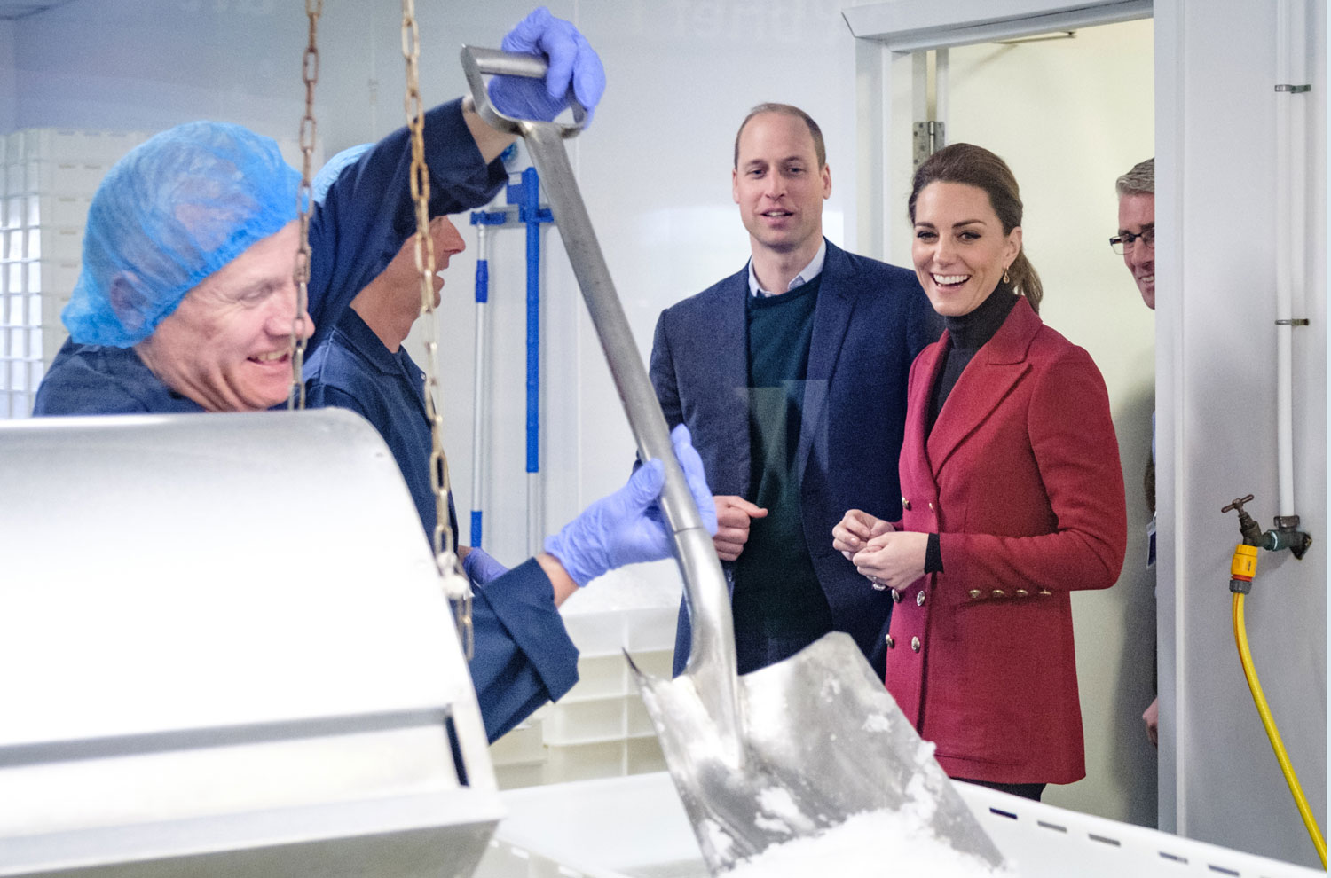 TRH The Duke and Duchess of Cambridge visit Halen Môn