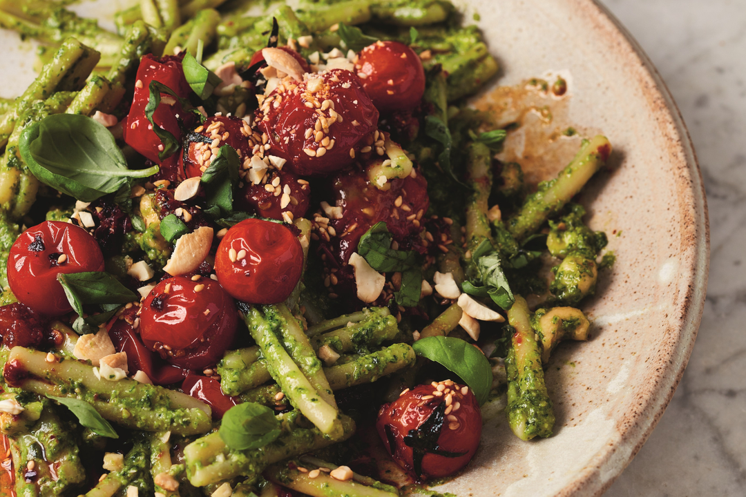 Kenji Morimoto's miso pesto pasta salad