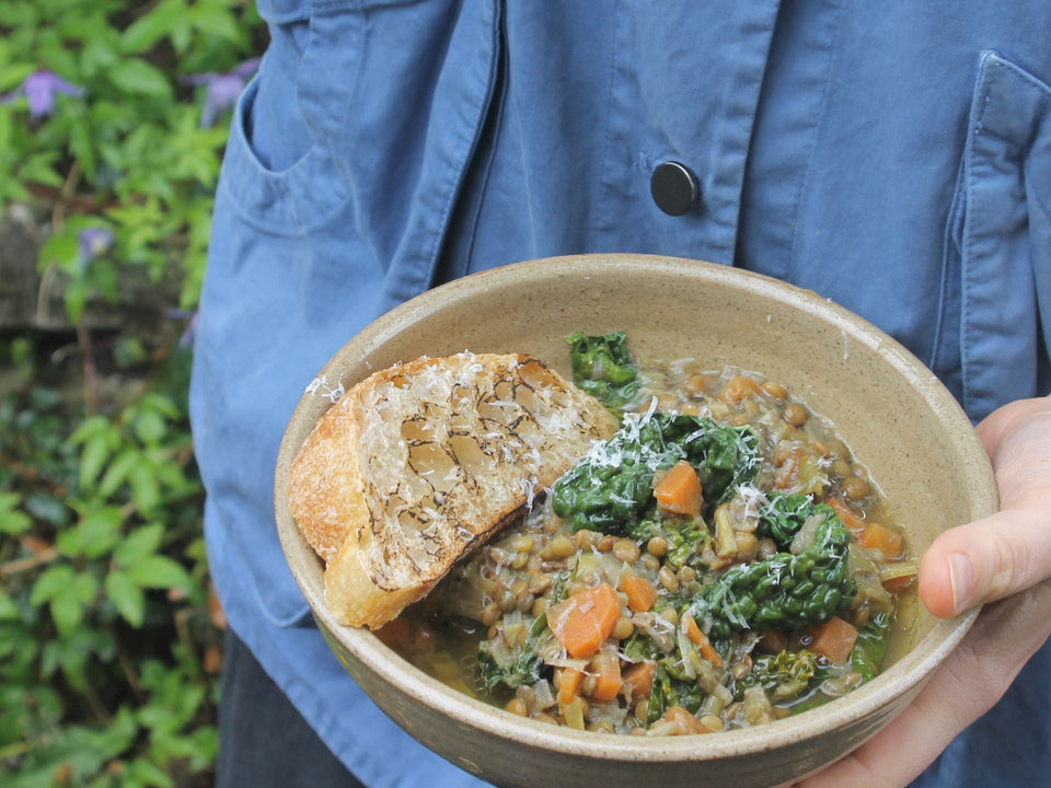 Jess Elliot-Dennison's Green Lentil, Cavolo Nero + Tarragon Soup