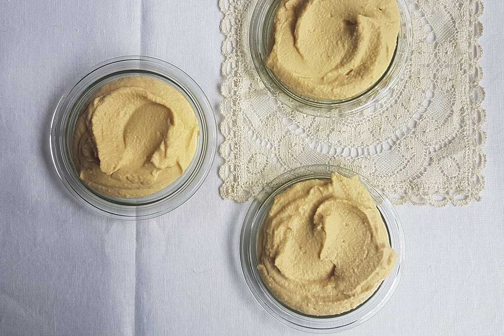 Oak smoked hummus