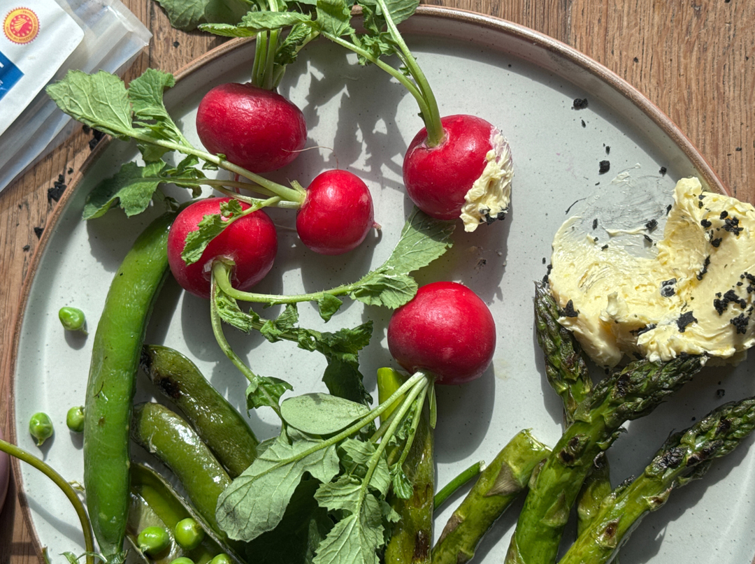 Spring Vegetables with Whipped Lemon Butter