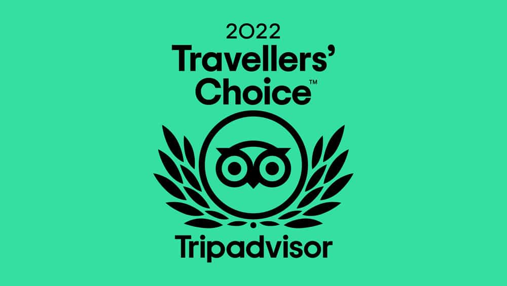 We've won a traveller's choice award 2022!