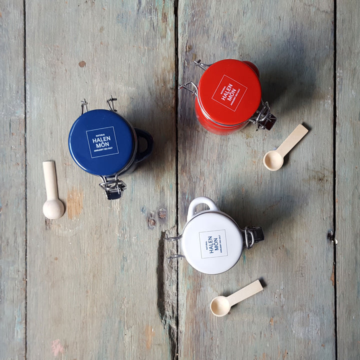 Little Ceramic Jar with Christmas Tree Sea Salt