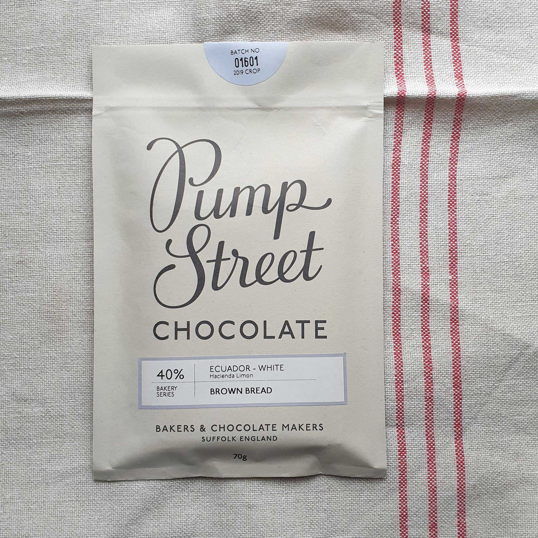Pump Street White Chocolate Bar - Brown Bread 70g