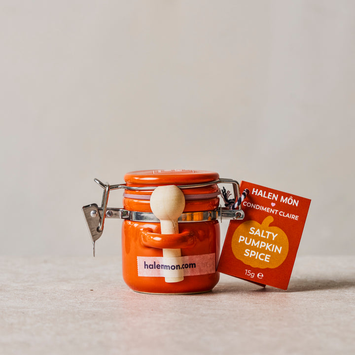 Little Ceramic Jar with Salty Pumpkin Spice