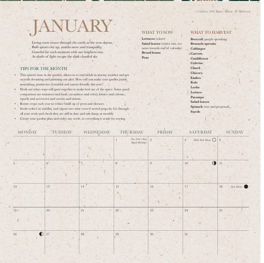 Growing Through The Seasons 2027 Calendar