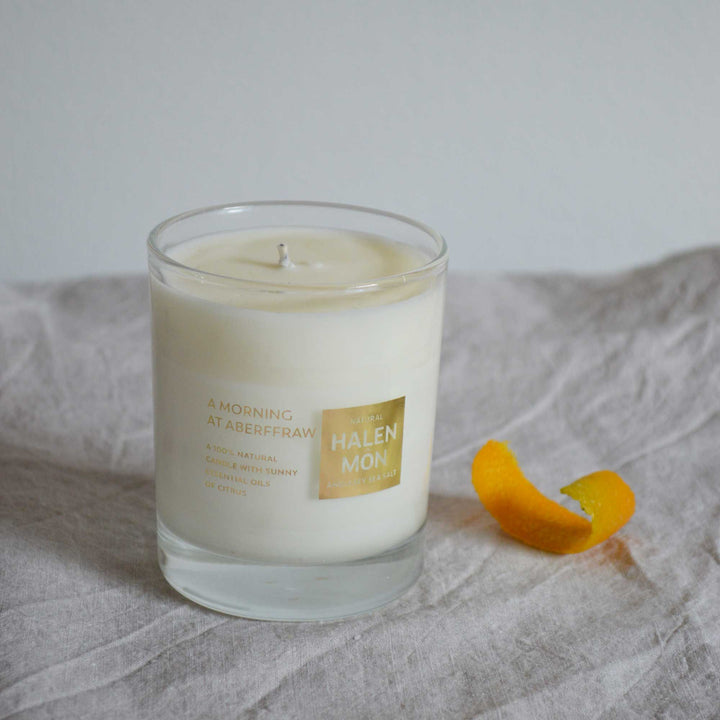 'A Morning at Aberffraw' Essential Oil Candle (medium) 20cl