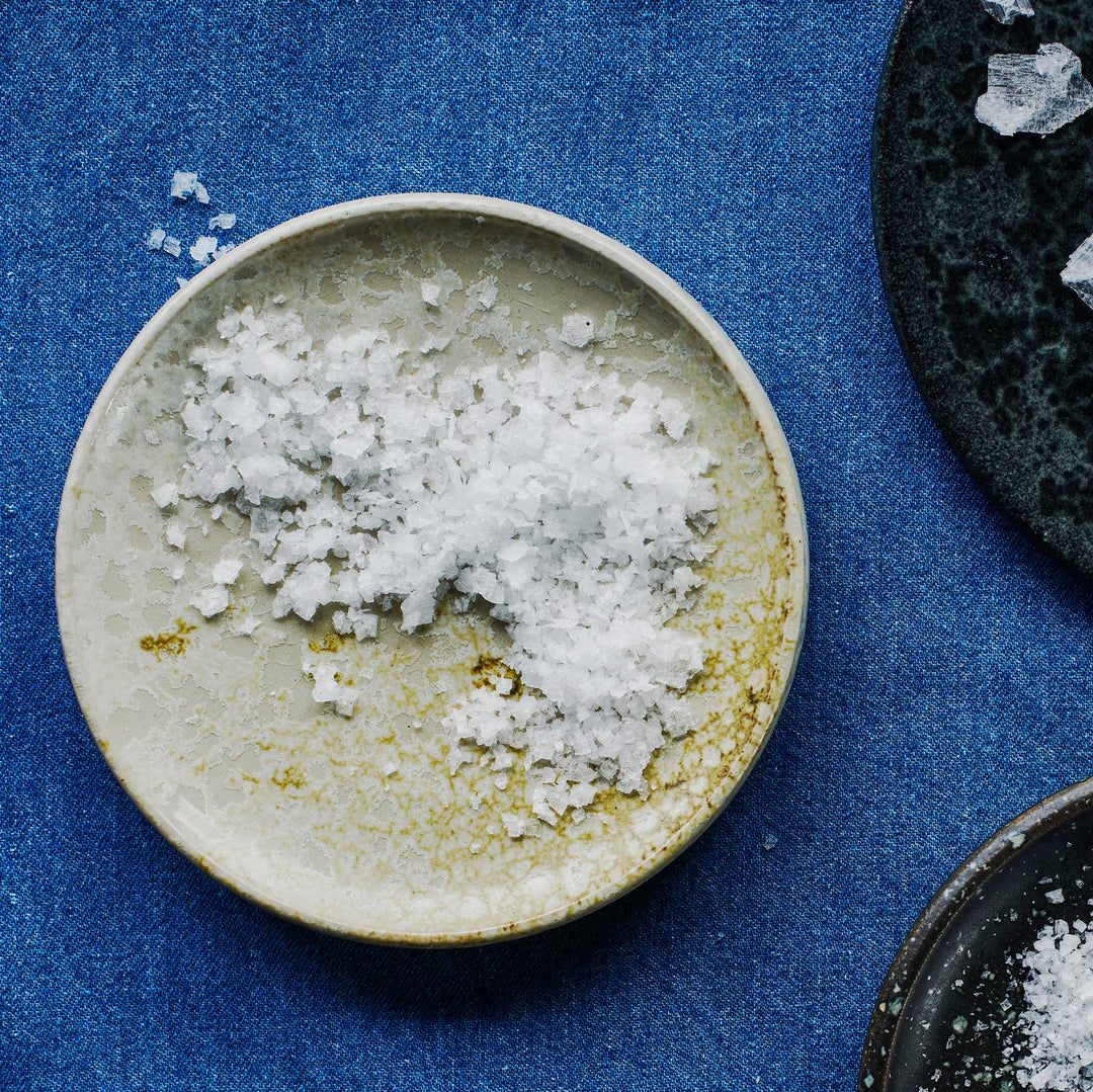 Watercolour Ceramic Jar with Pure Sea Salt