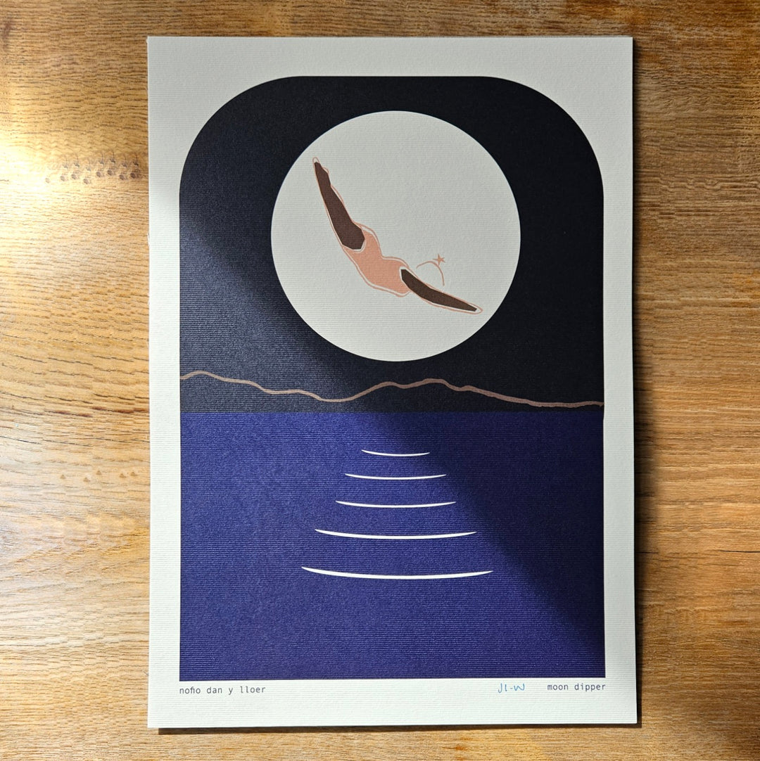 A4 Moon Dipper Print