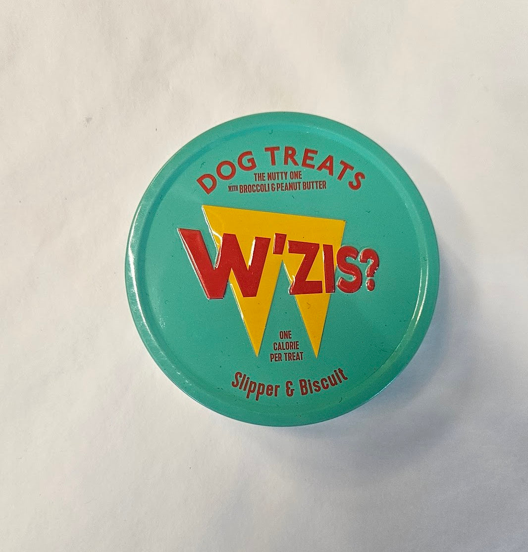 'Slipper and biscuit' flavour dog treat tin