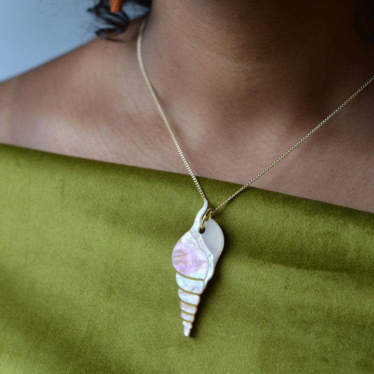 Handmade Twist Shell Necklace