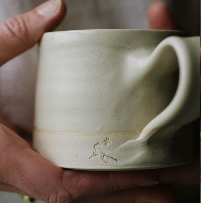 EOT handmade de-bossed mug  – Ynys Llanddwyn