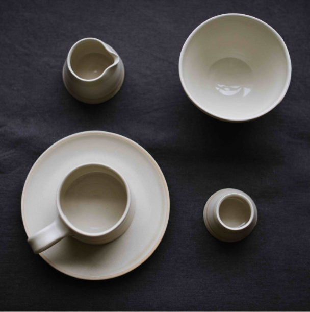 EOT handmade de-bossed egg cup - bird