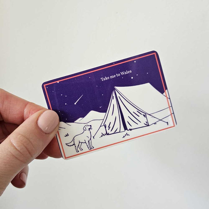 'Take me to Wales' sticker (jolly sticker range)
