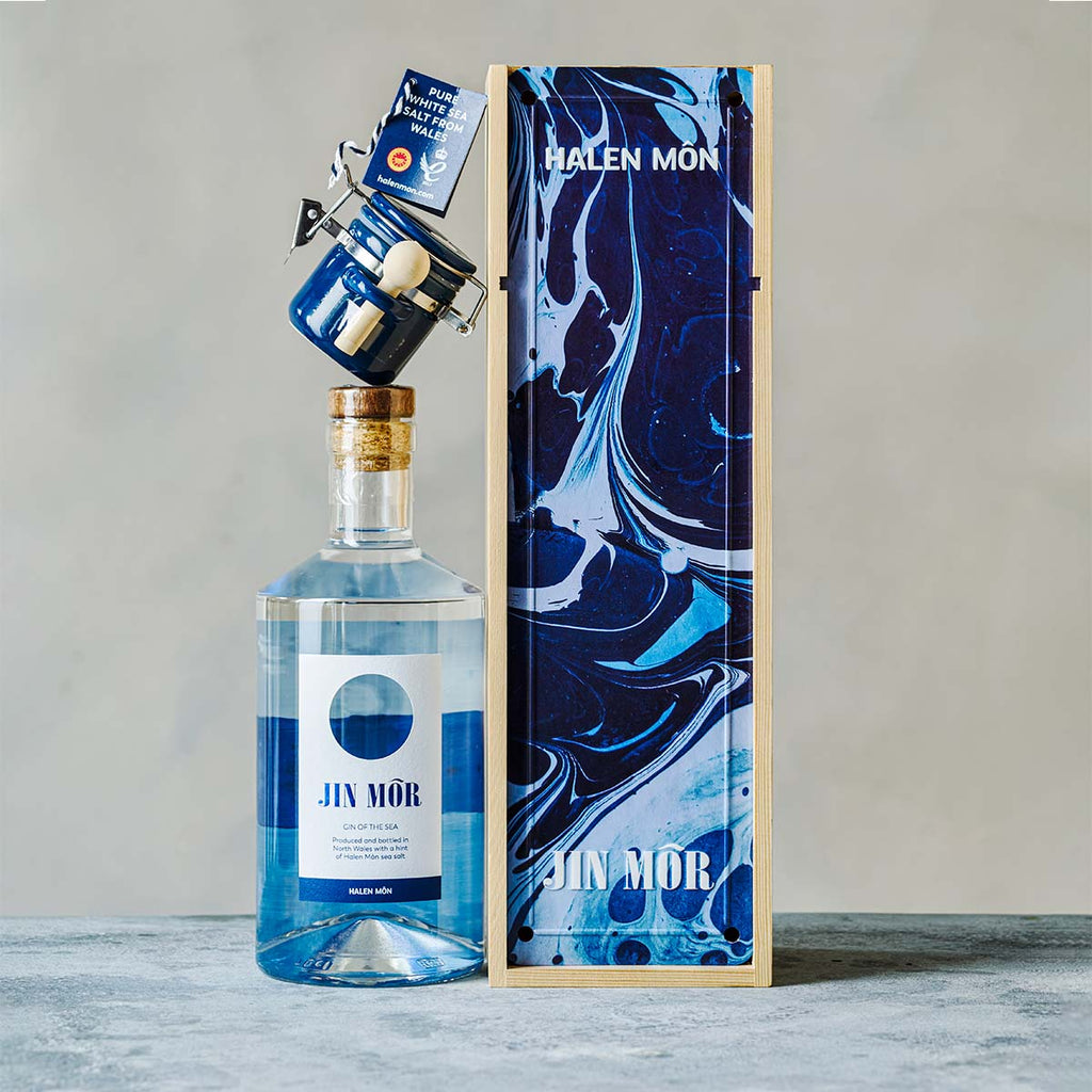馬追蒸留所Gin The First Encounter、Stand by me Menai Strait Luxury Gin Giftbox - Gin & Sea Salt – Halen Môn