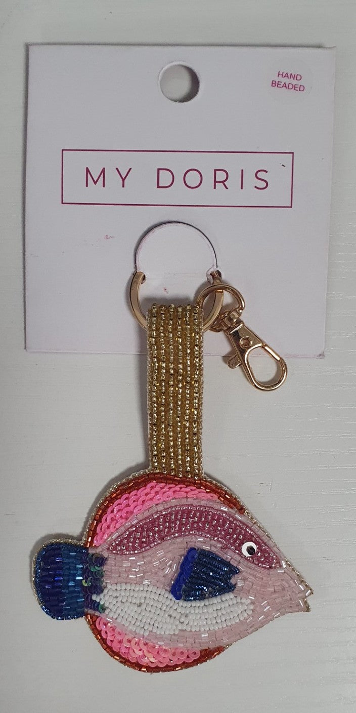 My Doris - Blue &amp; Pink Fish Keyring
