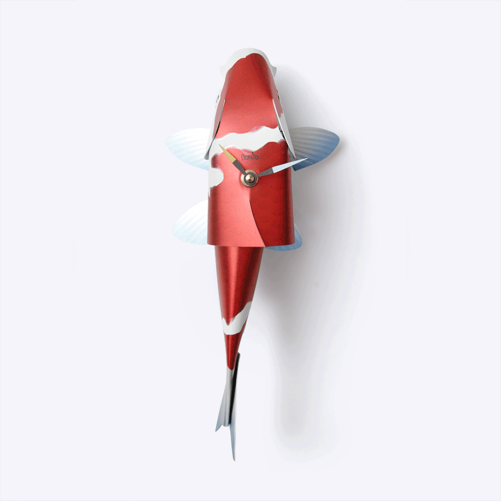Pendulum fish clock (koi carp)