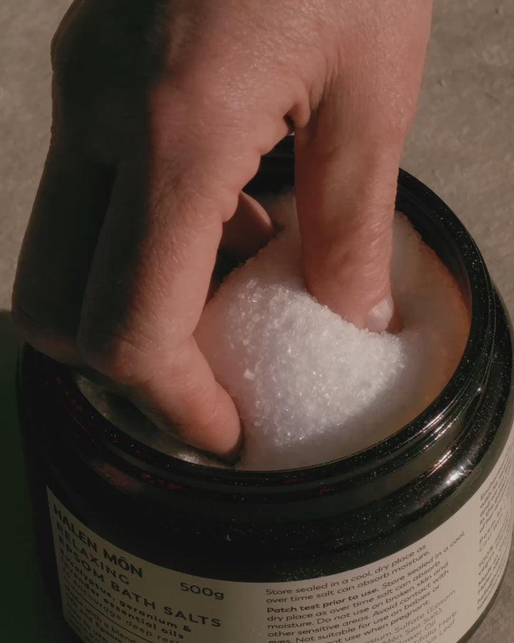 Relaxing Epsom Bath Salts with Halen Môn Sea Salt