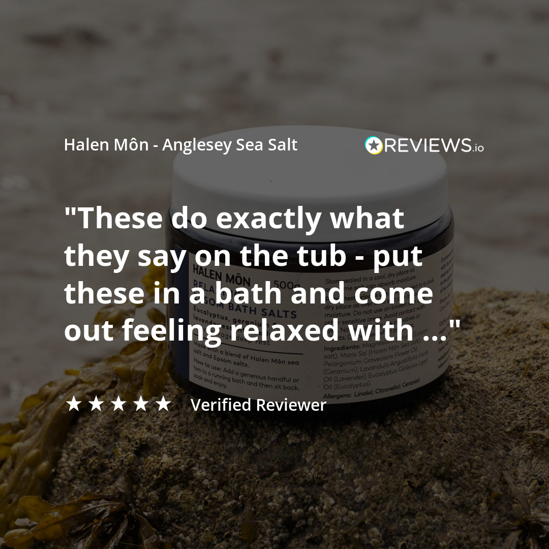 Relaxing Epsom Bath Salts with Halen Môn Sea Salt