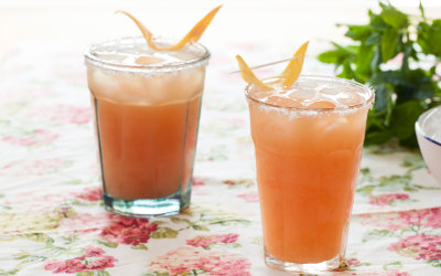 Pink grapefruit margarita
