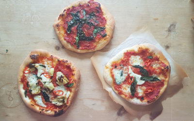 Pizzette gyda sblash o Halen