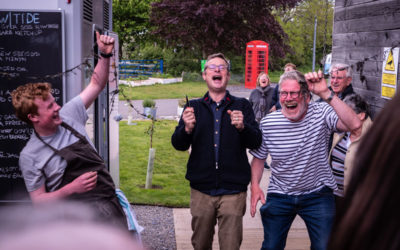 Hugh Fearnley-Whittingstall Opens our Outdoor Cafe Tide/ Llanw