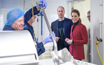 TRH The Duke and Duchess of Cambridge visit Halen Môn