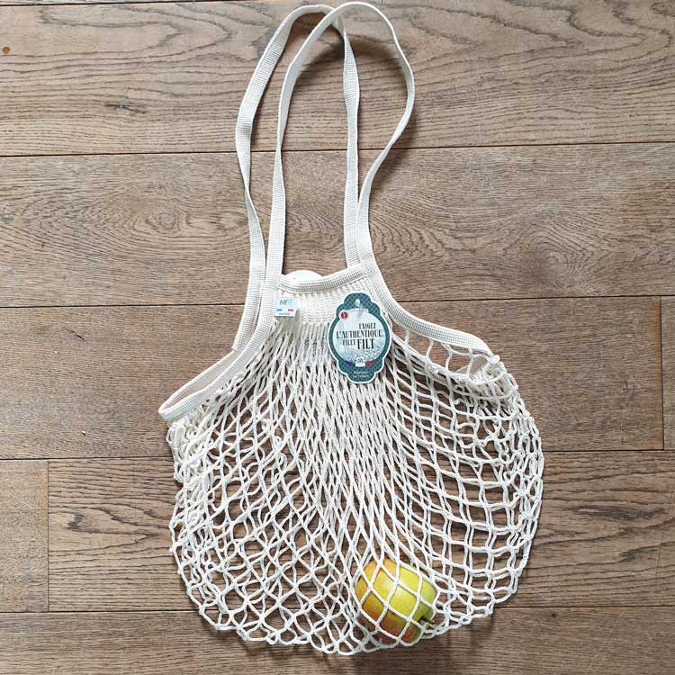 French String Grocery Bag (white) Halen Môn