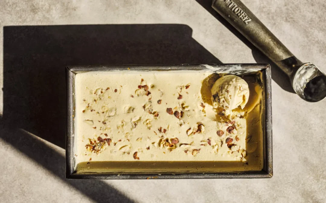 No-churn hazelnut espresso ice cream
