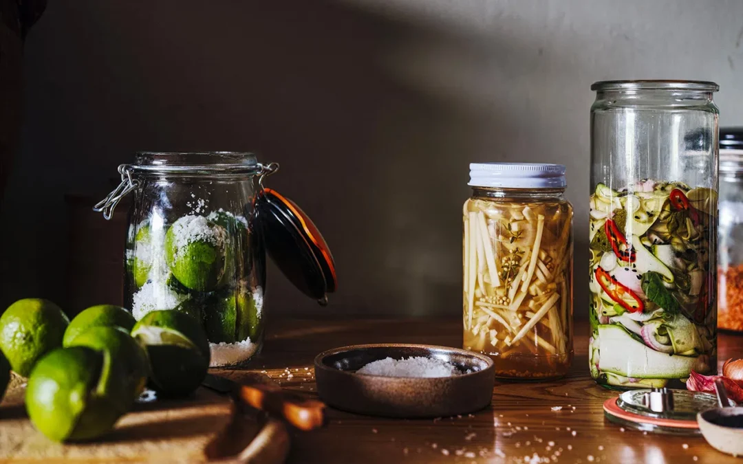 Overnight courgette pickles