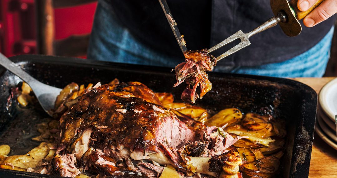 Slow-roast hogget shoulder
