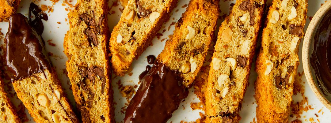 Nicola Lamb’s chocolate, peanut + coconut biscuits