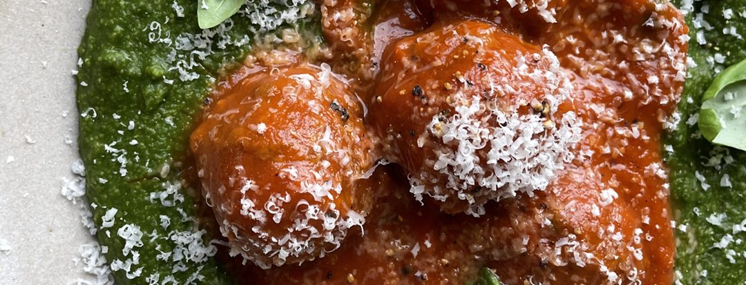 Festive smoky fennel meatballs