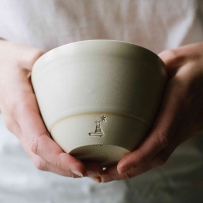 EOT handmade de-bossed cereal bowl - Penmon