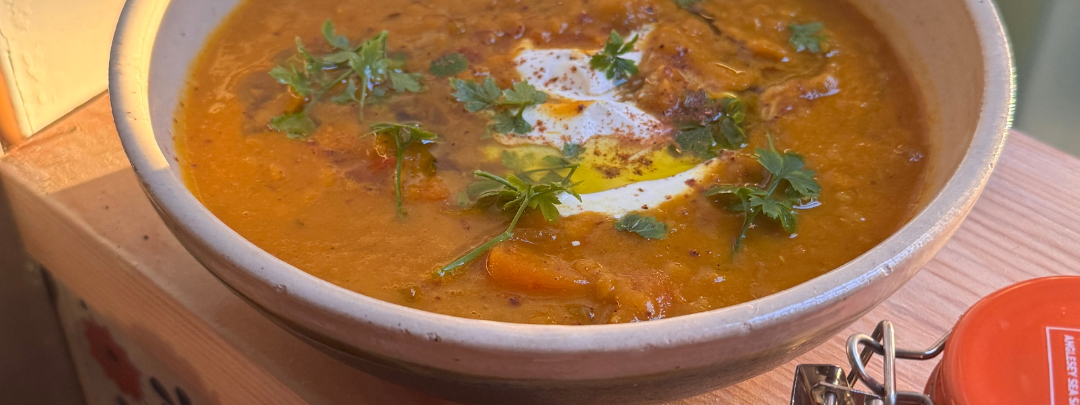 Carrot and lentil Salty Pumpkin Spice soup