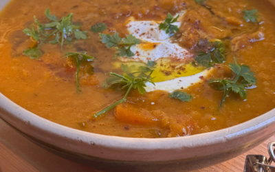 Carrot and lentil Salty Pumpkin Spice soup